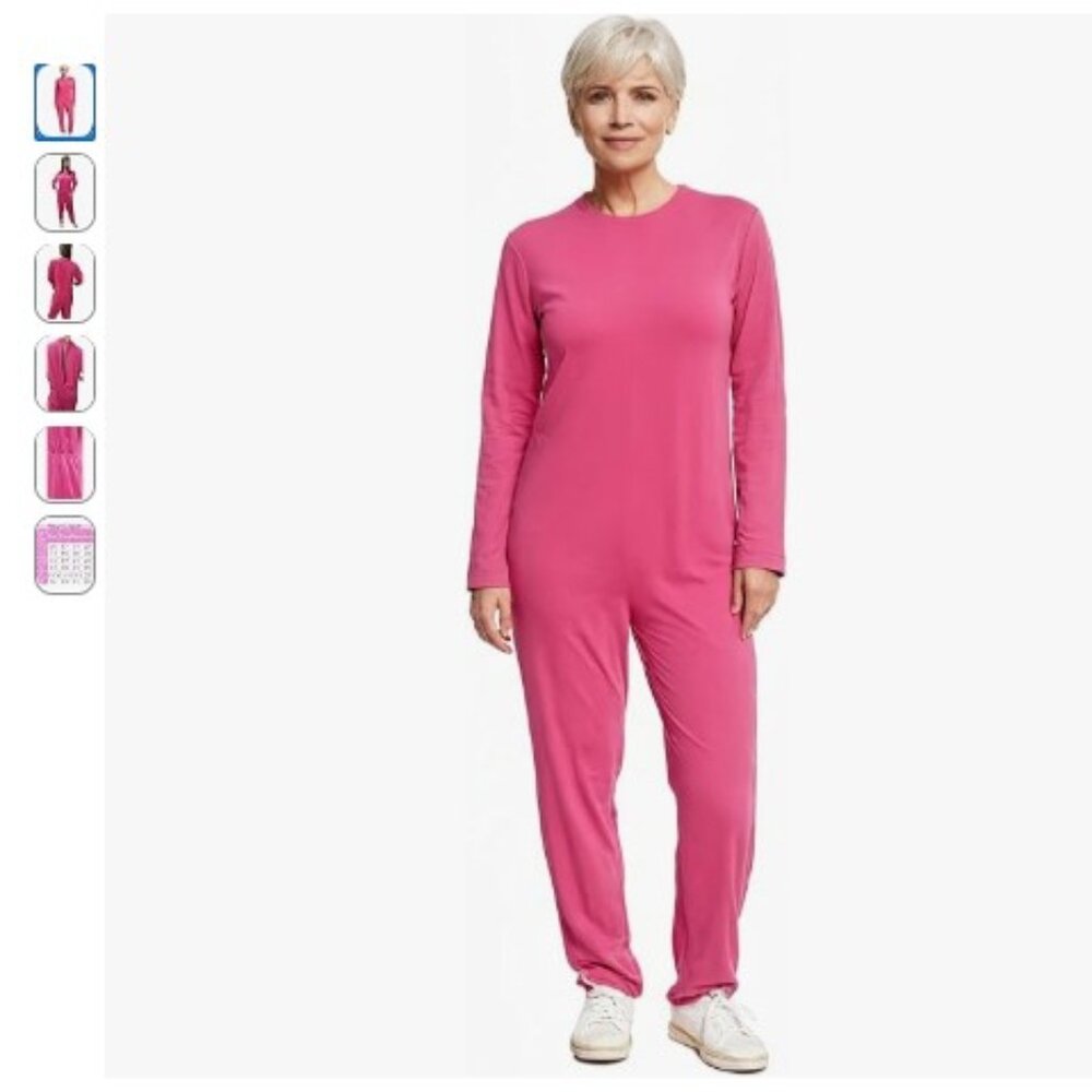 NEW! J & E Talit Inc. Womens Alzheimers Clothing - Alzheimer Anti-Strip Jumpsuit